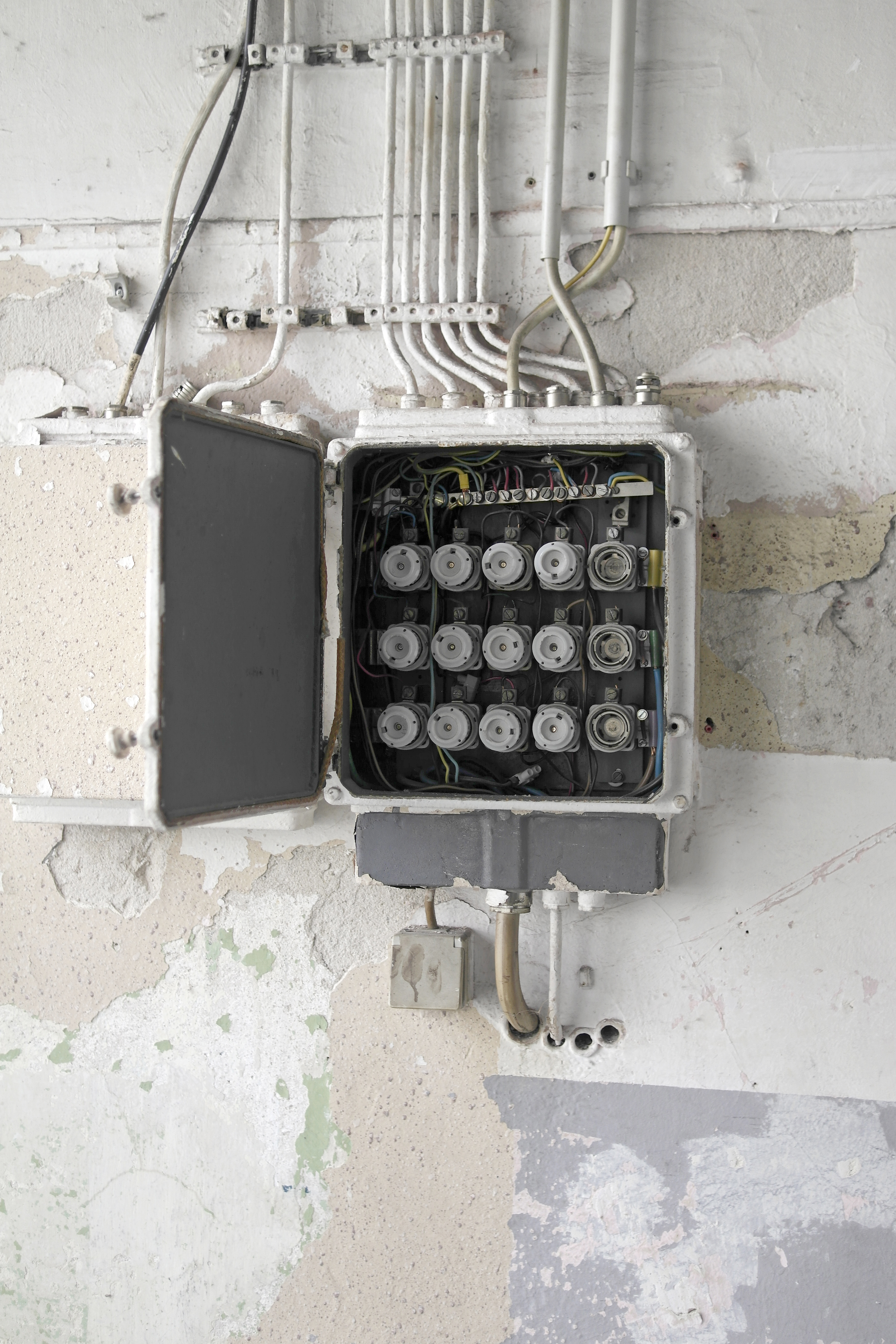 Installation électrique de Fusible à la maison - Image Libre de Droit